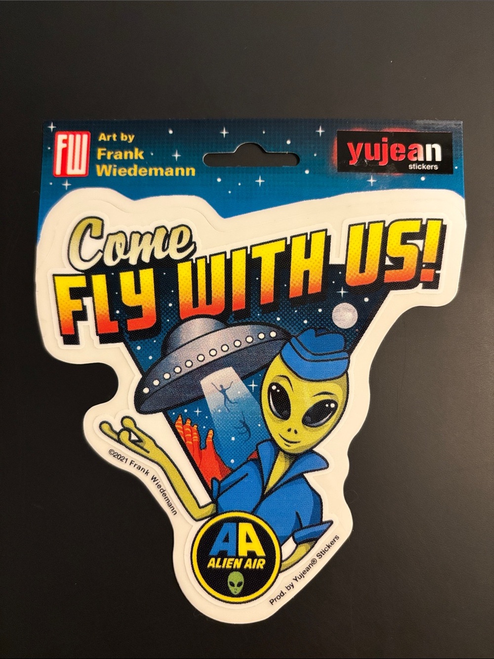 Alien Air 'Come Fly With Us' Decal/Sticker